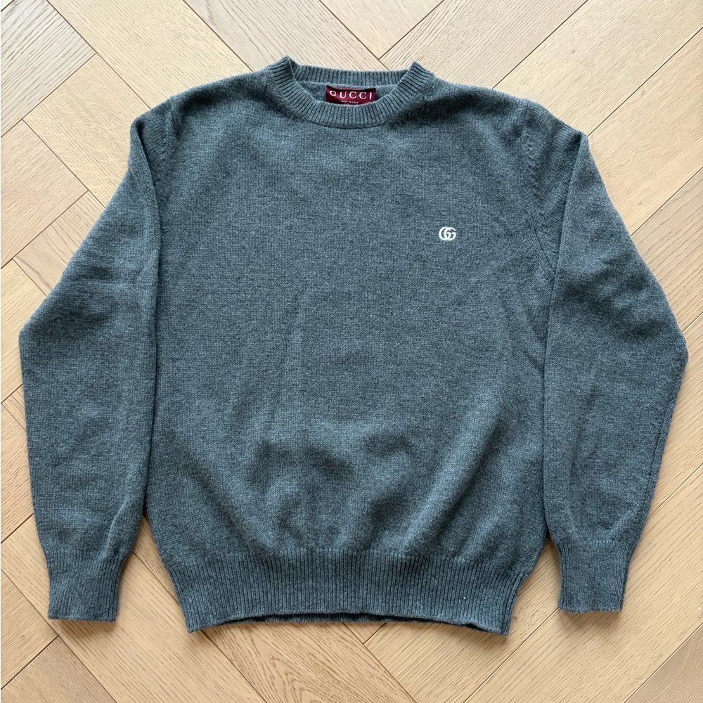 Gucci Gray Crewneck Sweater for Men